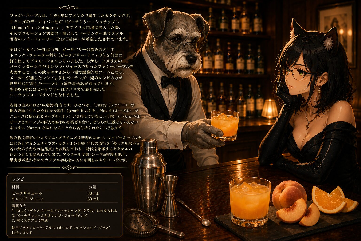 ファジーネーブルのカクテル イメージ画像